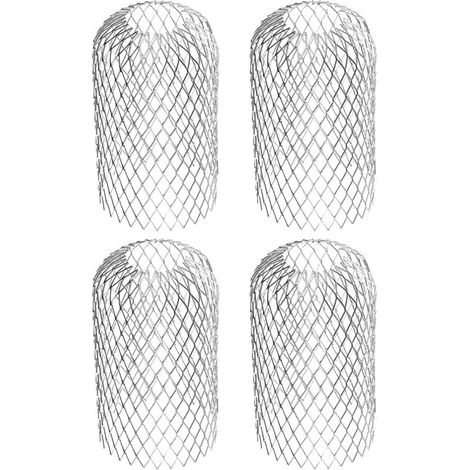 Filtre de gouttière en aluminium flexible, diamètre 8 cm, filtre de protection des feuilles en maille, couvercle de gouttière pour protéger les gouttières des feuilles de toit (1/5)