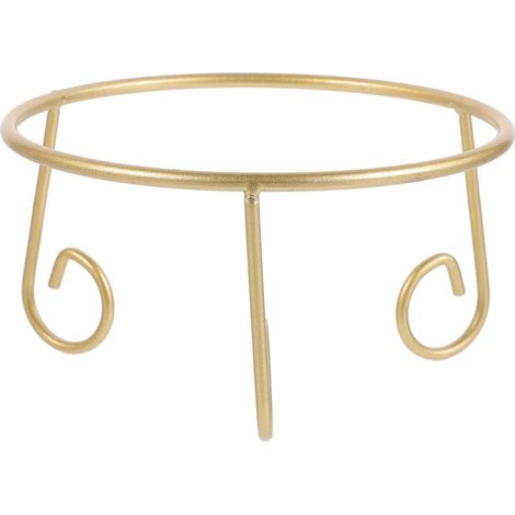 Support pour boule de cristal en métal doré petit stable qui empêche (1/5)