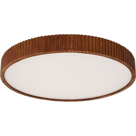 LED-taklampa "Velua" aus trä mit Fernbedienung für vardagsrum / matsal von Lindby