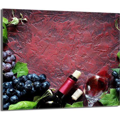 protège-plaque de cuisson en verre 60x52 Vin (1/5)