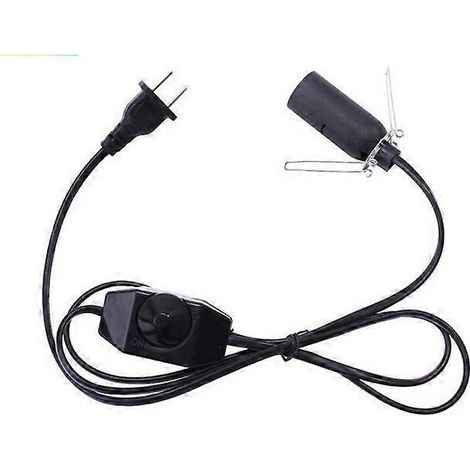 Câble avec interrupteur pour lampe de sel, culot E14 - 1,5 m - Douille pour lampe de sel (1 pièce) (1/5)