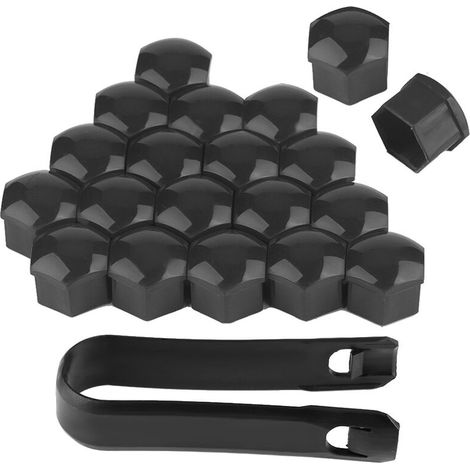 20pcs 21mm crou De Roue De Voiture Auto Hub Vis Protection Antivol Capuchon Gris (1/5)