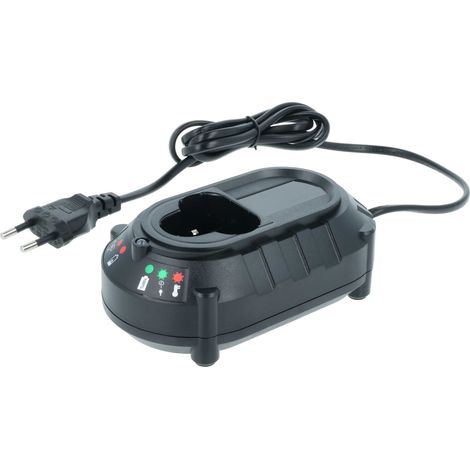 vhbw Ladegerät kompatibel mit Makita Baustellenradio DMR106B, DMR108, DMR107, DMR106, DMR105 Werkzeug Li-Ion-Akkus - Typ 2, 10,8V