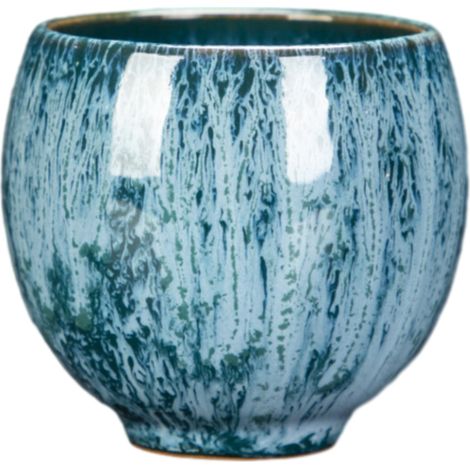 Tasse à thé - Céramique - Glacure Tianmu - Pour cérémonie du thé chinois - 85 ml ou 100 ml - Lot de 1 (1/5)