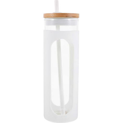 Verre à thé glacé avec couvercle, compatible avec le rangement, 1 ensemble (1/5)