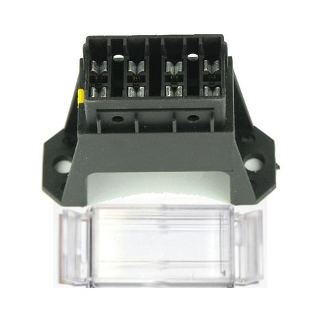 Oc-Pro – Boîtier porte fusibles enfichables 4 places – Branchement par en dessous – Compatible avec fusibles standard – Pour installation électrique
