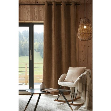 Rideau 140 x 240 cm – Blackout Total & Thermique Bjorn Camel (1/4)