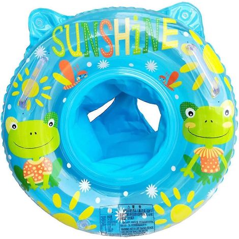 Bouée gonflable pour bébé avec siège, 50 cm, en forme de grenouille, pour les enfants de 6 à 36 mois. (1/5)
