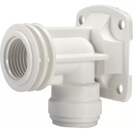 John Guest Speedfit Plastic Back Plate Elbow 15 X 1/2"