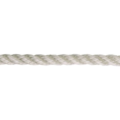 Corda cima in polipropilene per ormeggio bianca 12 mm matassa 5 metri - masidef (1/2)