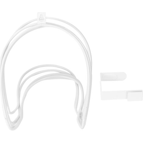 Porte-chapeaux et cintres empilables pour porte - Organisateur mural de cuisine blanc (1/5)