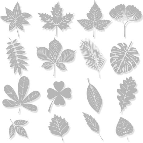 48 Pièces Autocollants de Fenêtre Anti-Collision Blancs Autocollants de Fenêtre Autocollants d'Alerte Décoration de Verre en Formes de Feuilles pour Empêchement d'Impacts d’Oiseaux ou Gens sur Fenêtre