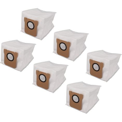 Sacchetti per aspirapolvere in tessuto autobloccanti, pulizia efficiente, facile sostituzione, accessorio universale per la pulizia della casa, 6 pezzi. (1/5)