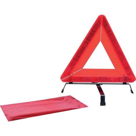 Triangle de sécurité réfléchissant Norme ECE R27 avec sac de de transport longueur 440mm largeur 390mm hauteur 440 mm - VISO