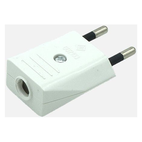 Eco Clavija retráctil Mod5 2P+T 10a 230v Blanca 2x3,5x6cm (1/3)