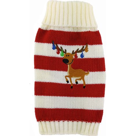 Pull chaud pour chien ou chat (1 pièce), tenue de Noël ou costume d'Halloween (1/2)