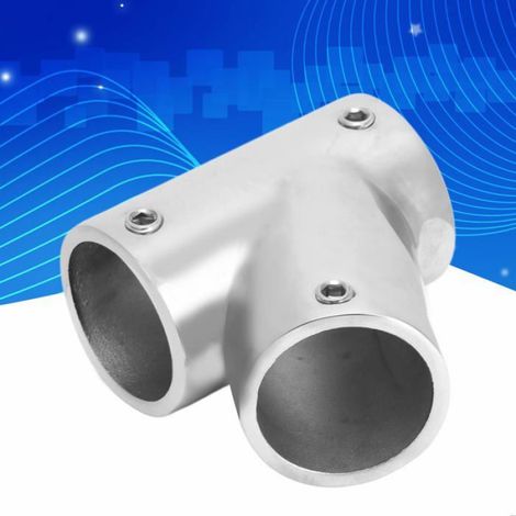 Connecteur Tube Bateau - Acier Inoxydable 316 - 3 Voies 60° - Pour Main Courante Bateau Yacht - Ø25 mm - 1 Pièce (1/5)