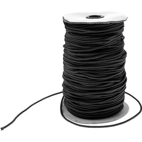 Cordon élastique de 2 mm pour arrimage - Housse de bateau/remorque 150 m Noir (1/5)