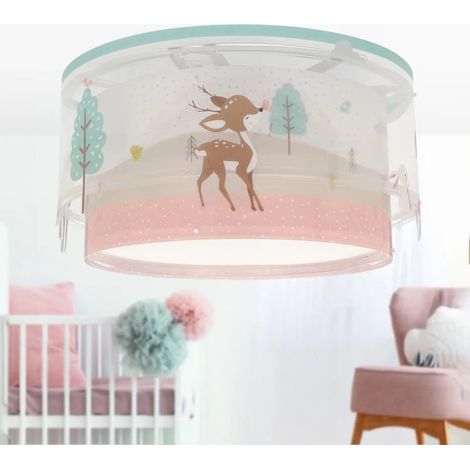 [GEBRAUCHT] B-Ware Dalber Kinder Deckenleuchte Deckenlampe Loving Deer Rehmotiv Kinderzimmer Lampe