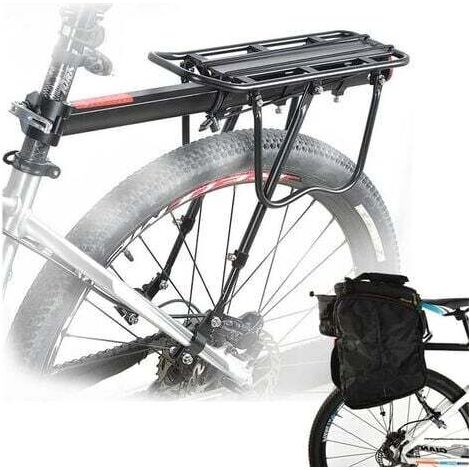 GENERIC-Porte Bagage Vélo Arrière Transporteur Porte-Bagages VTT Universel en Aluminium Capacité de 50 kg Siège arrière (1/5)