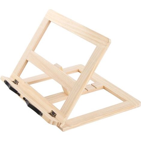 Supporto per tablet - Supporto per ricette - Supporto per libri - Scaffale - Supporto da lettura - Design regolabile, adatto per libri, ricette, tablet, laptop, ecc. (1/4)