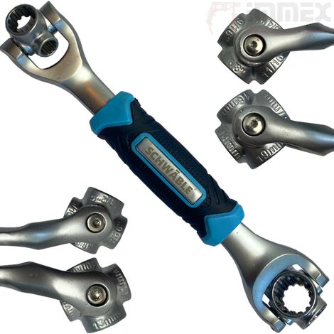 SCHWÄBLE® Schwabenschlüssel Vielzahn Steckschlüssel 8-19mm (1/5)