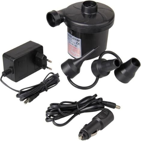 Pompe Electrique Gonfleur Dégonfleur Matelas avec 3 Buses pour Camping Lit Meubles Voiture (1/4)
