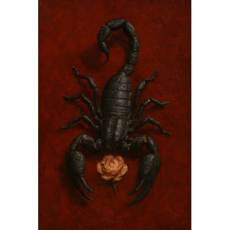Tableau sur verre synthétique scorpion graphique 65x97 cm - Impression sur Verre synthétique - Image HD  imprimée sur Verre synthétique - Tableau mural décoratif - Fabriqué en France (1/5)