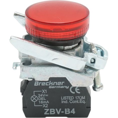 Indicatore di segnale LED rosso 24V, 18mA, TB4 Breckner Germany (1/4)