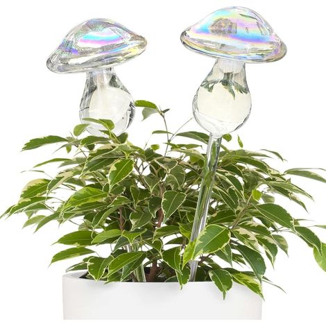 Globes Auto-Arrosage Champignon 3pcs - Plantes Intérieur/Extérieur, Arrosage Continu, Sans Électricité
