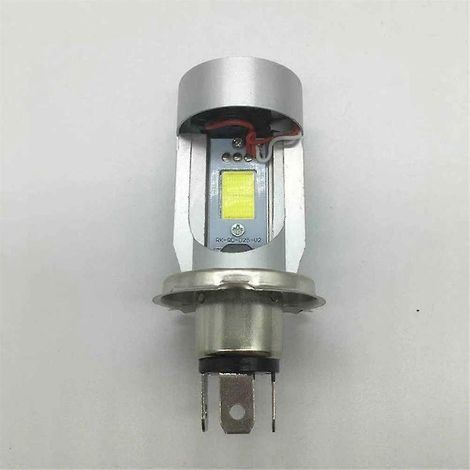 Ampoule de phare LED H4 pour moto, faisceau Hi/Lo argenté SZRH AV