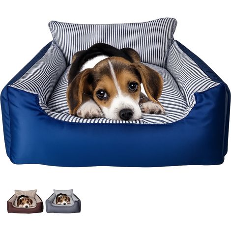 Cuccia divano per animali domestici, misura 50x40x27 cm, divanetto relax in tessuto lavabile con cuscino morbido, bordi rialzati, per cani e gatti - B (1/5)