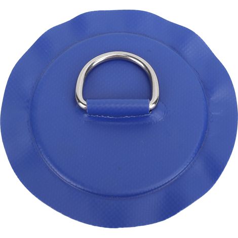 Ortviai Patte à anneau D en PVC et acier inoxydable pour bateaux gonflables, kayaks et canots – bleu ciel (1/5)
