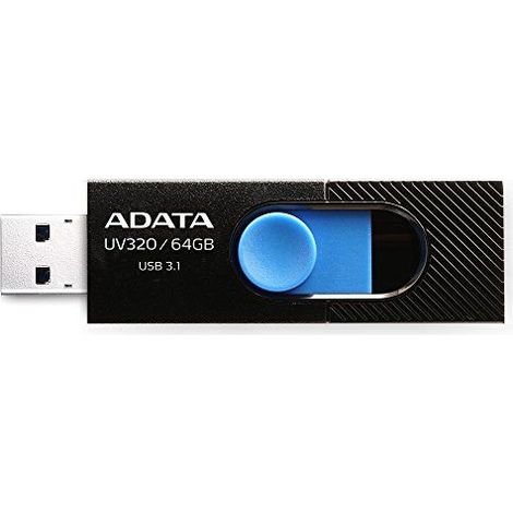 USB-Stick adata UV320 64 GB 3.2 Gen1 Schwarz und Blau (1/5)
