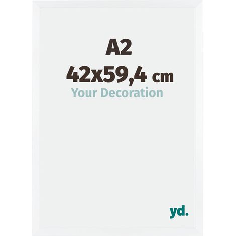 yd. - Cadre photo A2 42x59.4 - Blanc Mat - MDF - Catania (1/5)