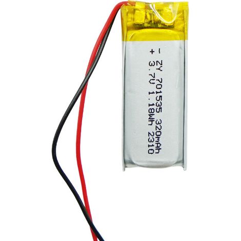 701535 Polymer Lithium Battery 320mAh Portable Energy Storage for Adult Toys, Talking Pens, Nail Lamps, and Heat Burners (1/5)