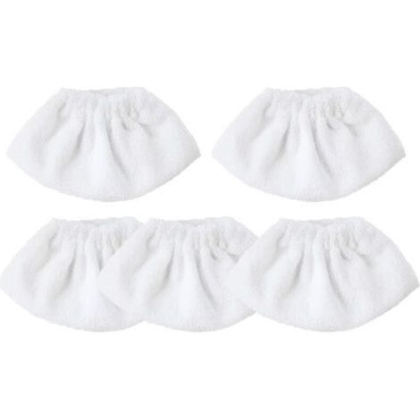 [NIEMALS VERWENDET] 5-teiliges Set Mikrofasertücher, Zubehörtücher für Dampfreiniger, kompatibel mit den meisten Dampfreinigern, waschbar und wiederverwendbar
