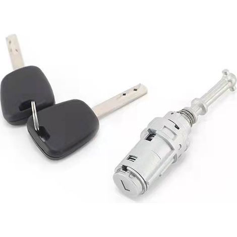 [MAI UTILIZZATO]  Kit serratura INHHUB + cilindro per porta anteriore sinistra Citroen C2 C3 C3 PLURIEL + 2 chiavi-INHHUB