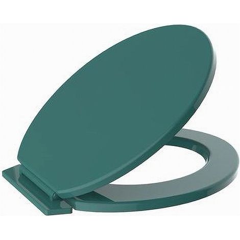 Couvercle Universel De Siège De Toilette En Pvc Vert Foncé Siège De Toilette 59024 (1/2)