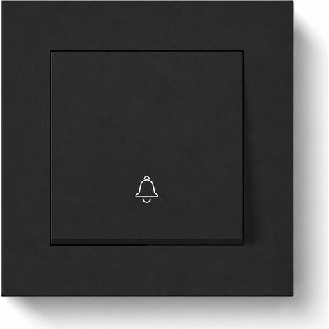 Campanello da incasso 80 mm 16A nero