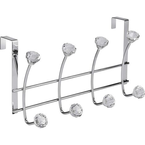 Croydex Chrome Over Door Jewel Multi Towel Robe Hook, 5 Year Rust Free (1/5)