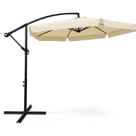 Sombrilla de jardĂn y terraza impermeable CYNIA en color Beige peso 11,7 kg dimensiones 300x300x245 cm (1/5)