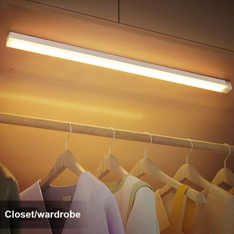 Lumière intelligente sans fil avec capteur de mouvement, veilleuse d'intérieur, Rechargeable par USB, pour sous-meuble, placard, couloir, garde-robe (1/5)