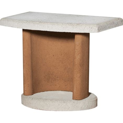 Buschbeck Zubehör für Grillkamine und Grillbars Beistelltisch terracotta- weiß