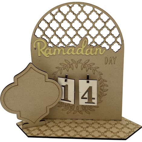 (C) Nouveau calendrier d'anniversaire à compte à rebours en bois à faire soi-même (1/2)