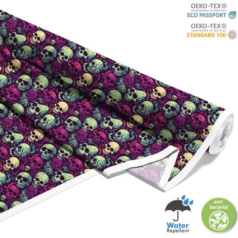 TESSUTI DECORATIVI PER ESTERNI OXFORD - Motivo Teschio I DX4571 (1/5)