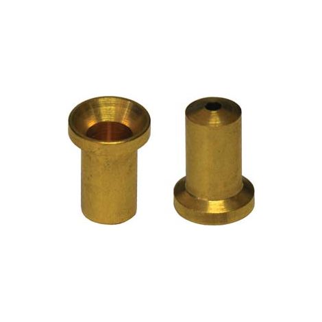 POZZETTI IN OTTONE PER ASTE- - ø mm.6 - 20 pezzi