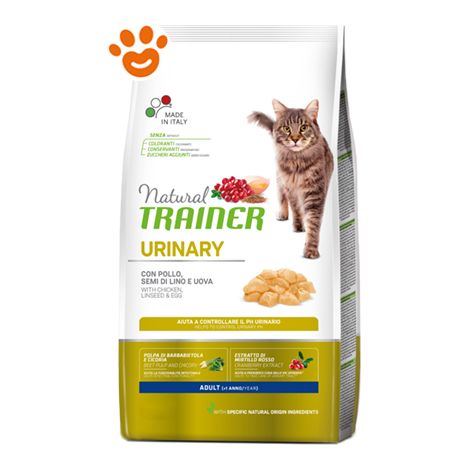 Trainer Natural Cat Urinary Pollo, Semi di Lino e Uova - Sacco Da 1,5 Kg