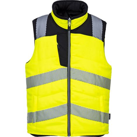 Gilet reversibile ad alta visibilità Pw3 - Taglia XS - Giallo/nero - Portwest