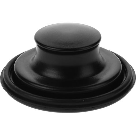 Filtre de vidange, inox/silicone, noir, pour évier et lavabo (1/5)